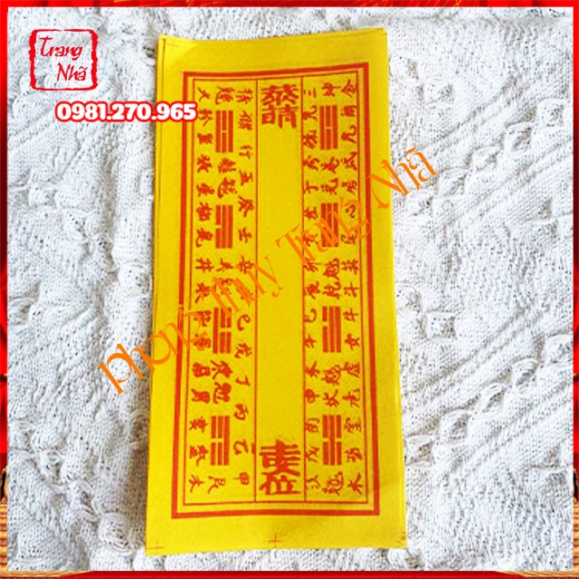 Tờ Di Hiệu Bát Hương Chuyên Dùng Bốc Bát Hương