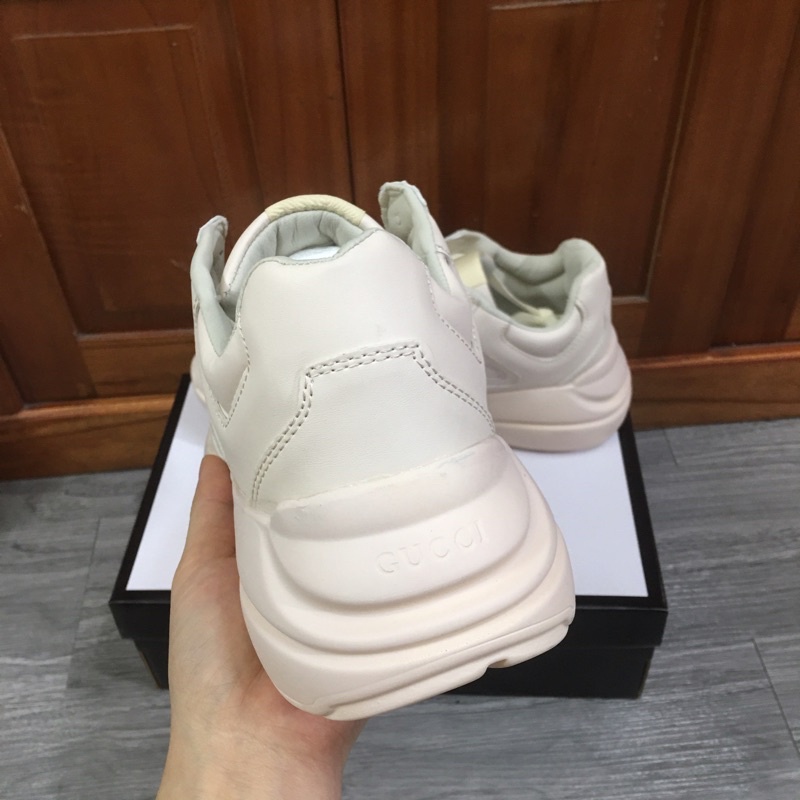 [SALE SỐC-SẴN HÀNG] Giày 𝐆𝐮𝐜𝐜𝐢 chunky trơn kem NY MÔI DODGERS boston, sóng size 36-&gt;43