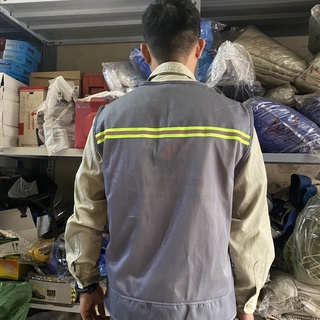 ÁO GILE TÍM THAN PHẢN QUANG-ÁO LƯỚI PHẢN QUANG