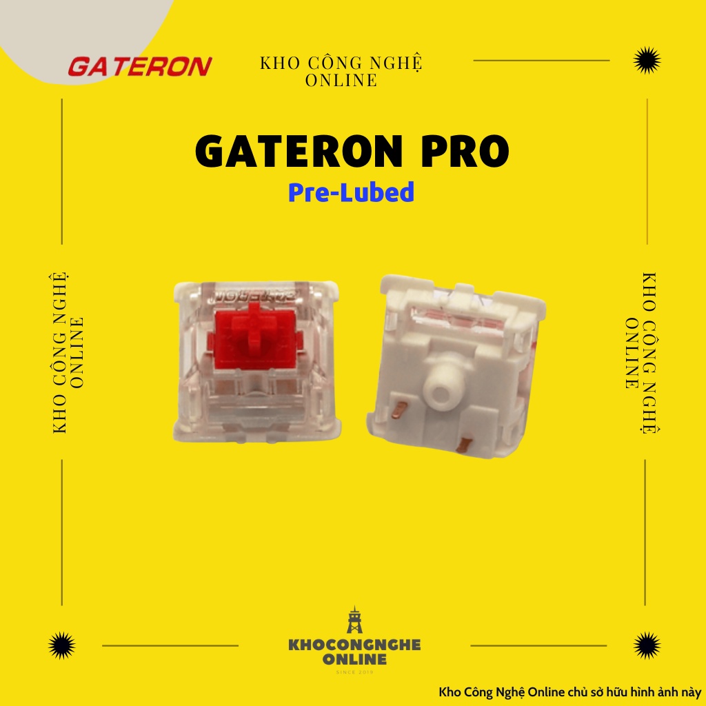 Công tắc bàn phím Switch Gateron Yellow Pro dùng cho bàn phím cơ