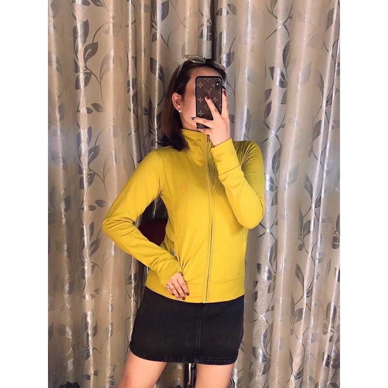 Áo Khoác Nữ Chống Nắng UV - Không Nón 6 Túi - Màu Vàng Bơ - size từ 40 đến 80kg | BigBuy360 - bigbuy360.vn