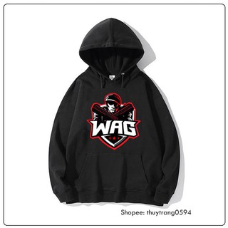 NEW- Áo Hoodie Free Fire Team Wag Peo màu đen và trắng - Hàng chuẩn - hàng chất