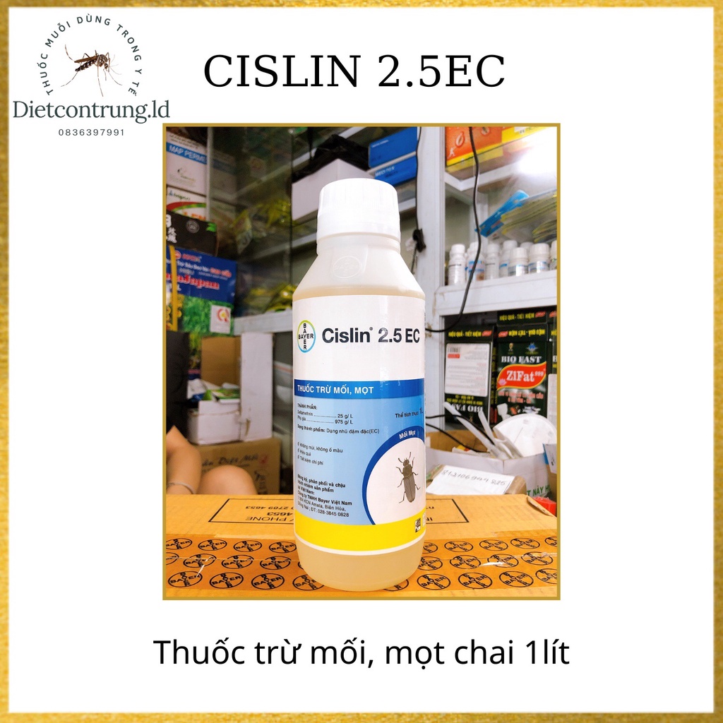 Thuốc diệt và phòng mối,mọt CISLIN 2.5EC - Chai 1 lít