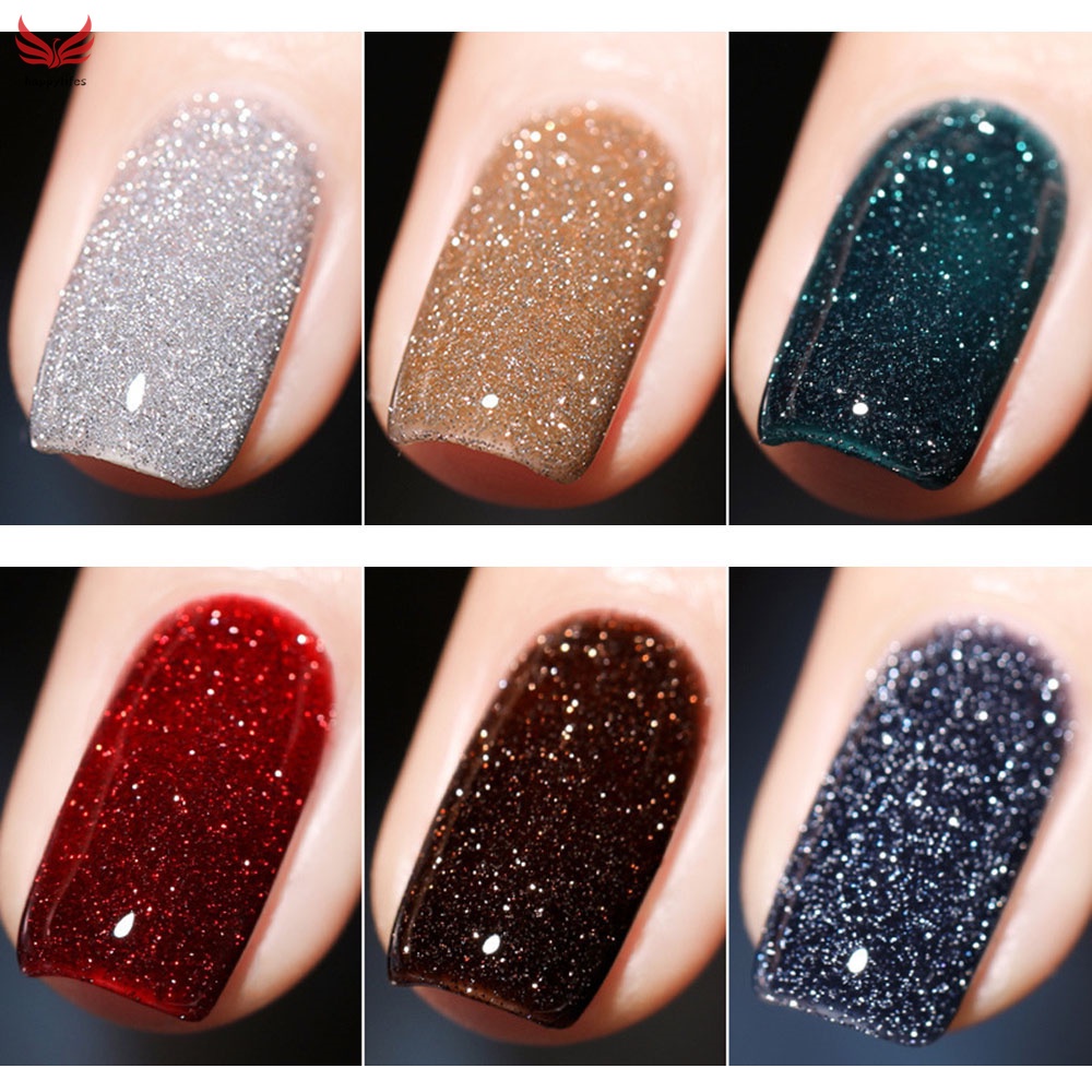 Gel Nhũ Kim Tuyến Lấp Lánh Nhiều Màu Nhanh Khô Dùng Để Trang Trí Móng Tay