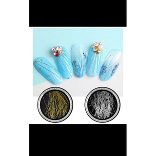 Nhủ sợi trang trí móng- set 2 hủ