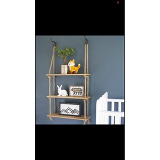 Kệ treo dây tường dây thừng,trang trí Decor trang trí  phòng phong cách hàn quốc