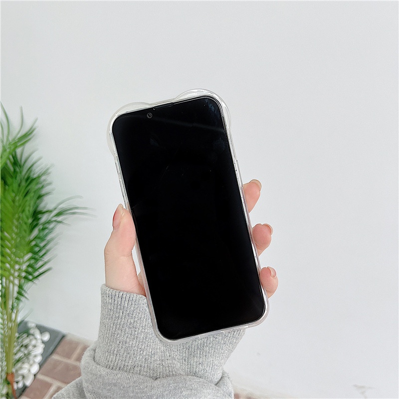 Ốp lưng iphone Ốp Điện Thoại Hình Thỏ Trái Tim Lớn Cho iphone 11/12Pro xs/7/8/Pro/Max/Mini Dinuo case