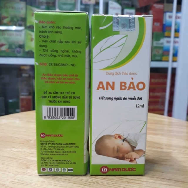 Dung dịch trị muỗi đốt An Bảo 12ml (đầu lăn)