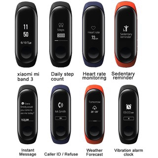 Đồng hồ thông minh Xiaomi Mi Band 3 theo dõi sức khỏe kết nối Bluetooth 4.2