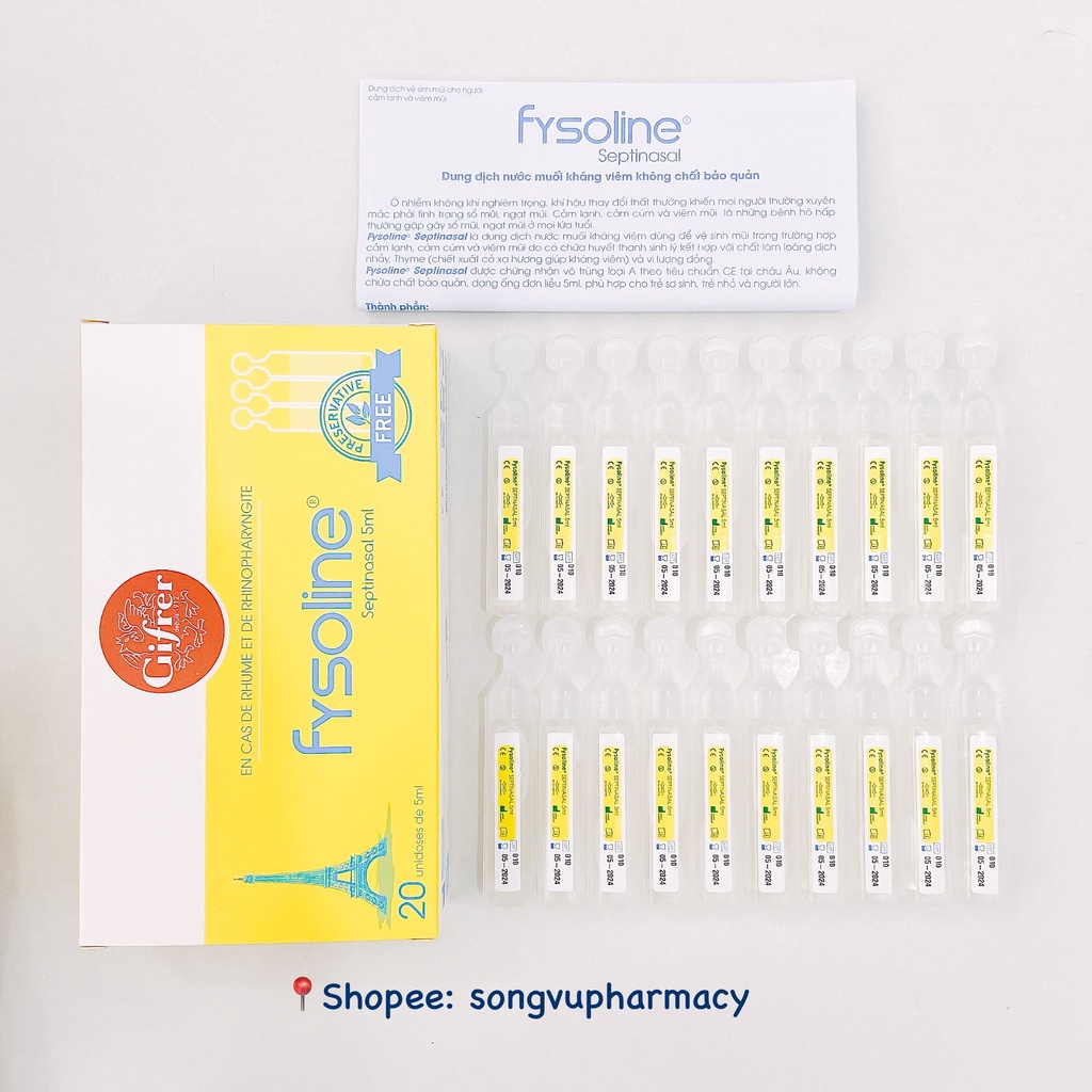 Nước Muối Sinh Lý Pháp Fysoline - An Toàn Cho Trẻ Sơ Sinh