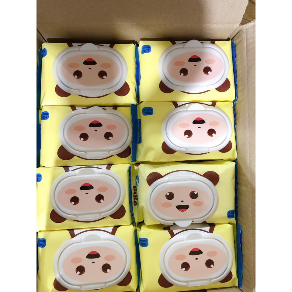 Giấy/Khăn ướt Bibo không mùi 80 tờ đẹp giá rẻ