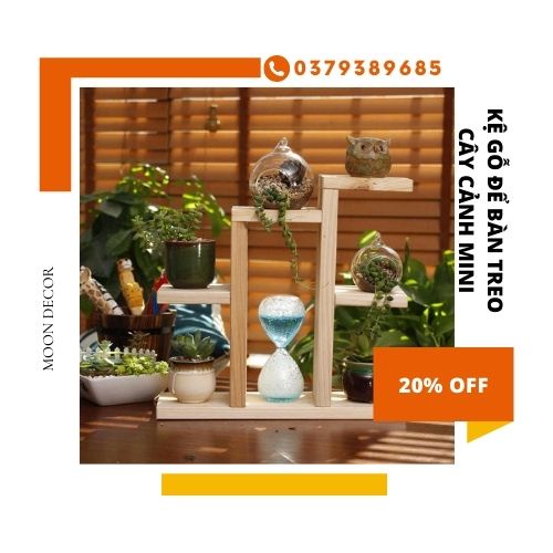 Kệ Để Bàn Hoa Giá Đỡ Đứng kệ để cây cảnh mini trên bàn kích thước 50x45x13 cm