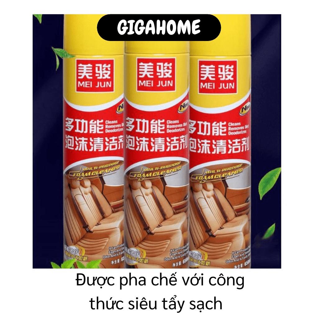 Bình xịt làm sạch xe hơi   GIÁ VỐN]   Chai xịt vệ sinh nội thất ô tô Meijun 650ml đánh bay mọi vết bẩn cứng đầu 9418