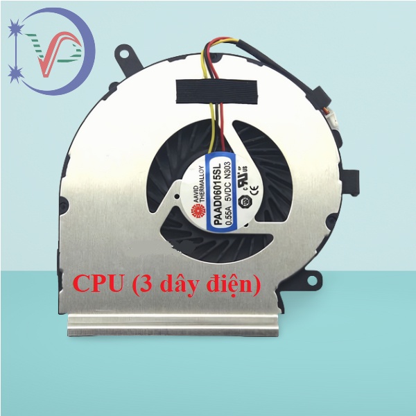 Fan quạt tản nhiệt cpu laptop Msi GE62 GE72 PE60 PE70 GL62 GL72 MS-16JB MS-16J9 N366 N402 N374