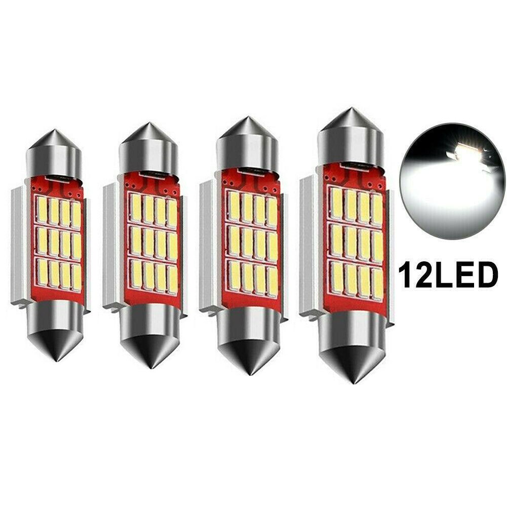 Bóng Đèn LED 36mm 39mm 41mm C5W C10W 12 16 20 24 SMD 4014 Cho Xe Ô Tô