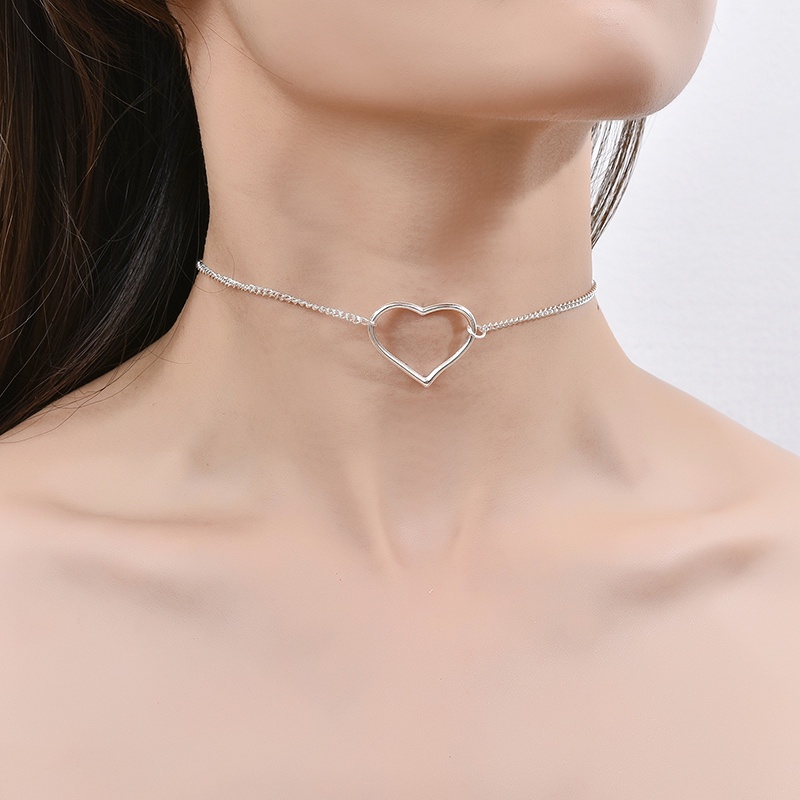 Dây Chuyền Mặt Trái Tim Phong Cách Âu Mỹ Thời Trang Cho Nữ