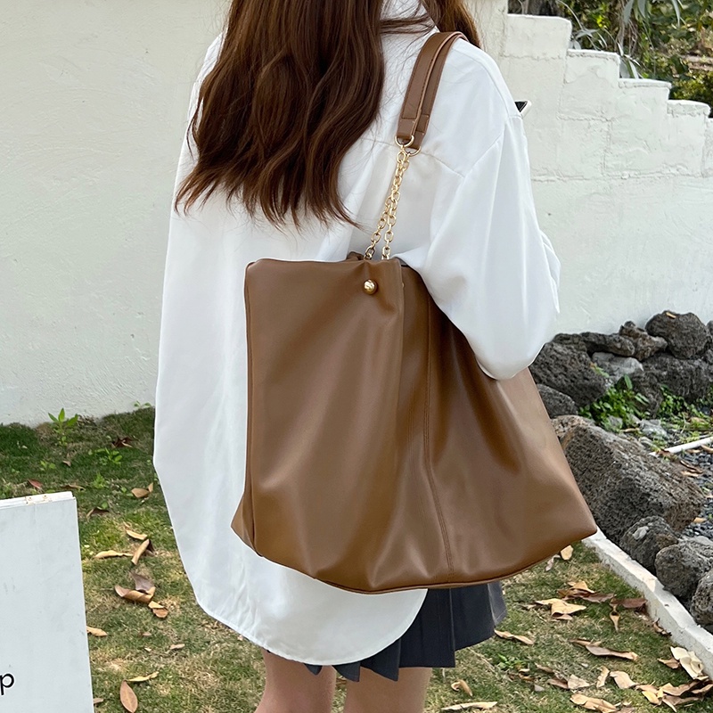 Túi Xách Da Mềm Sức Chứa Lớn Phong Cách Hàn Quốc Cho Nữ