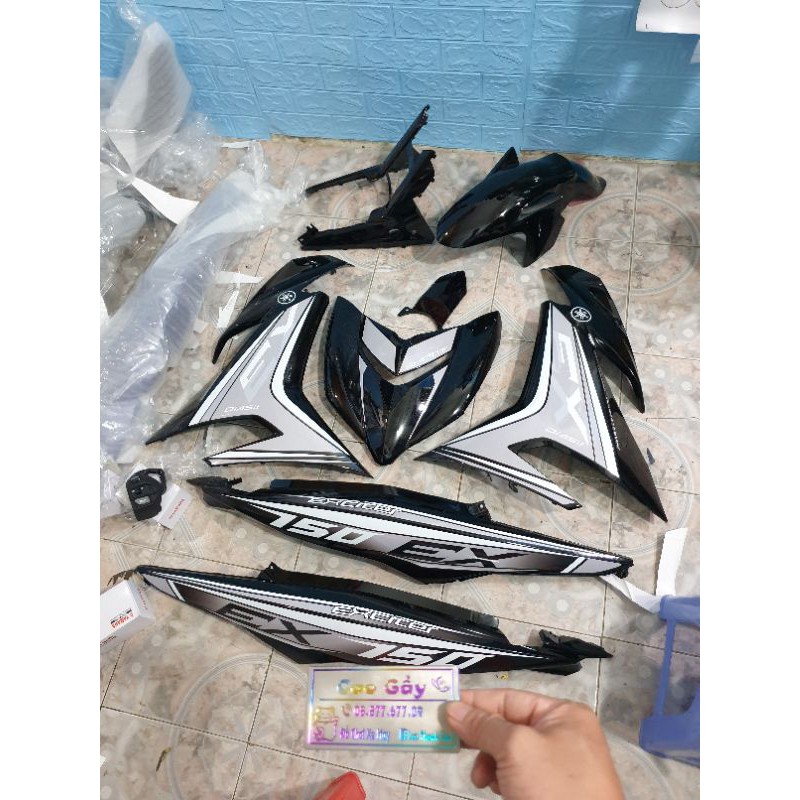 Dàn áo exciter 150 Đen Trắng