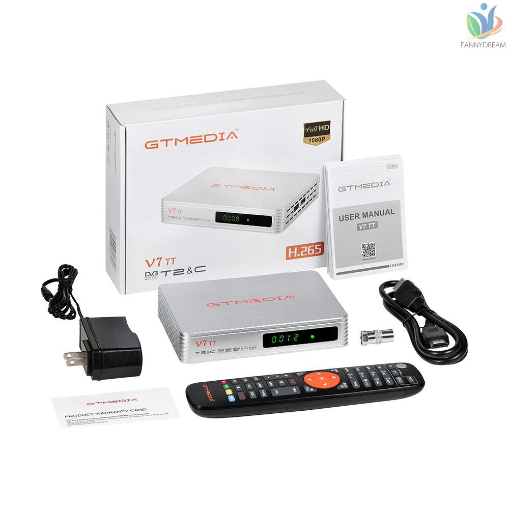 Đầu Nhận Tín Hiệu Tv Gtmedia V7 Tt 1080p Full Hd Dvb-T / T2 / J.83B Hỗ Trợ Usb Pvr Và Phụ Kiện