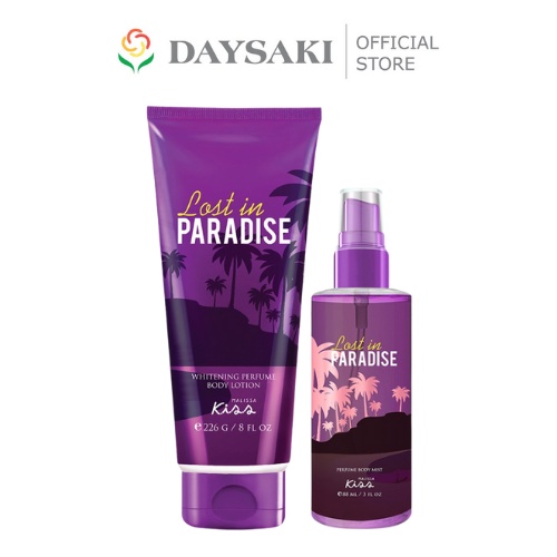 Malissa Kiss Combo Sữa Dưỡng Và Xịt Thơm Toàn Thân Hương Nước Hoa Body Lotion &amp; Body Mist - Lost In Paradise