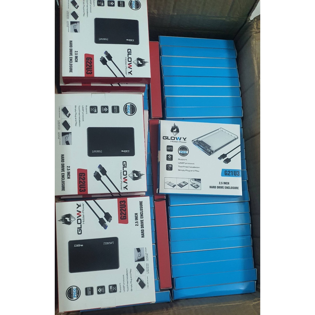 Box ổ cứng SSD/HDD 2,5&quot; G21U3 - Nhựa ABS chất lượng cao. Bảo hành toàn quốc