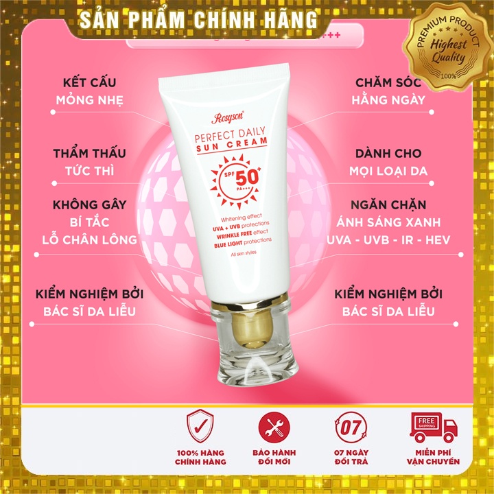 [Chính Hãng] kem chống nắng rosy