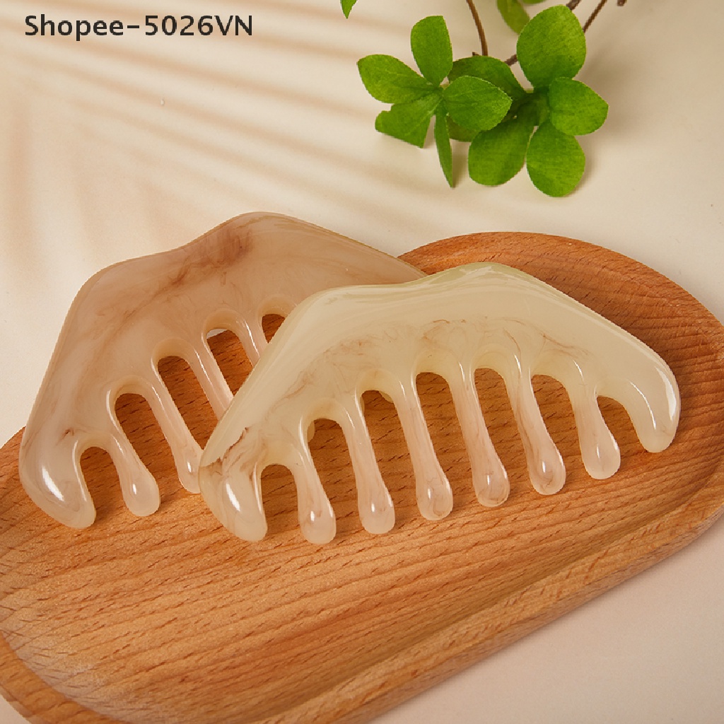 1 Lược Gua Sha Mát Xa Bằng Nhựa Resin