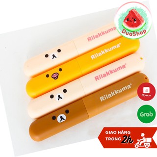 Hộp Đựng Bàn Chải Du Lịch - Hộp Đựng Bàn Chải Đánh Răng Gấu Rilakkuma Đáng yêu 🍉Duashop🍉