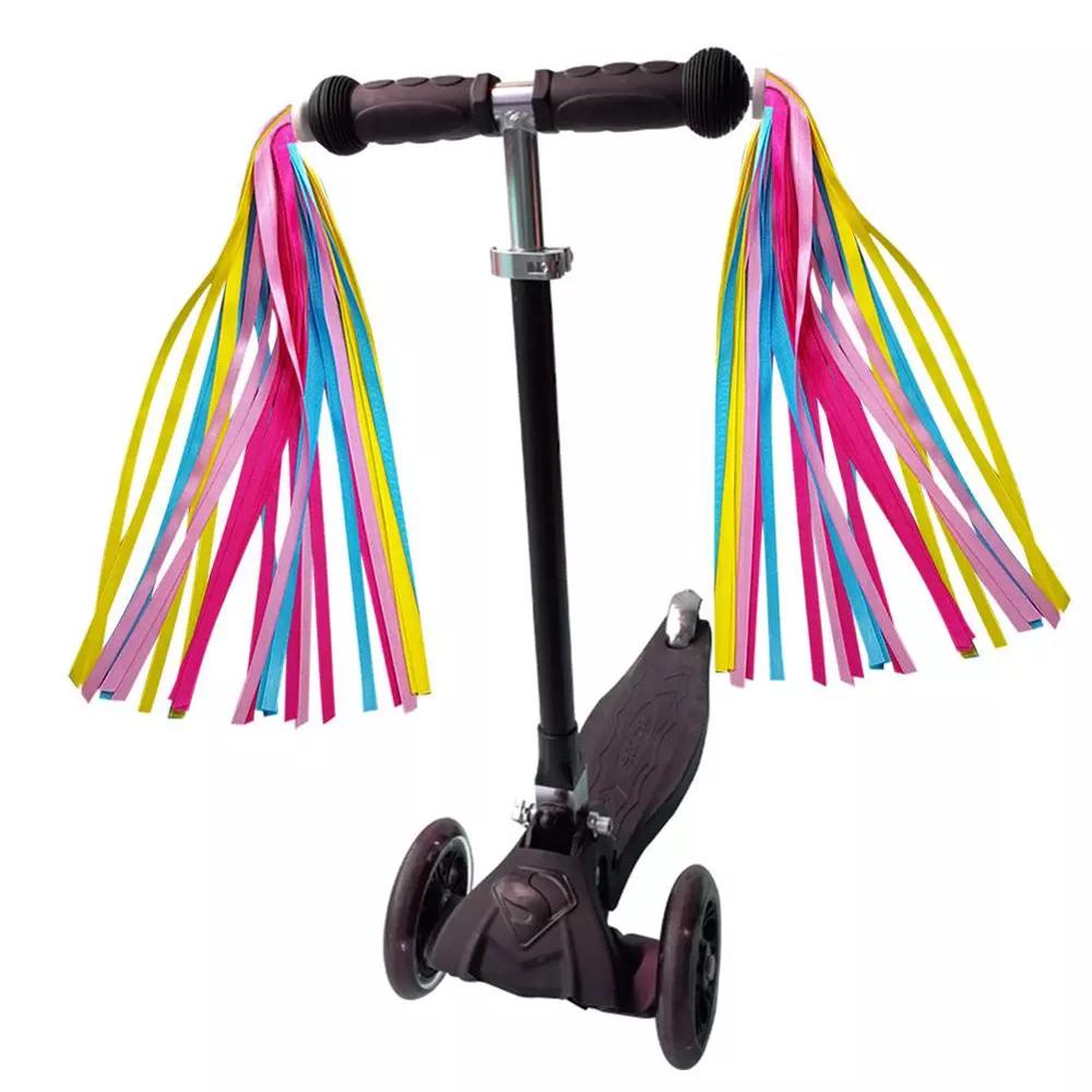 Dây Tua Rua Polyester 30CM Màu Cầu Vồng Trang Trí Xe Đạp