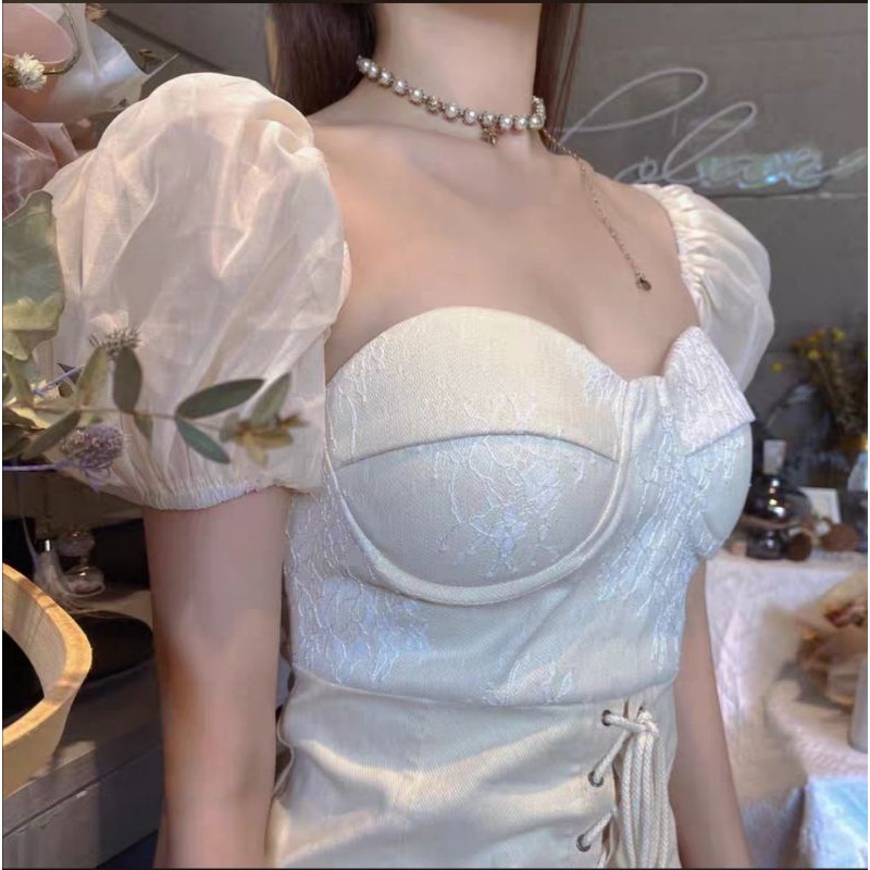 (L240) Đầm họa tiết dây thắt hàng order (có ảnh thật và bảng size ở cuối) | BigBuy360 - bigbuy360.vn