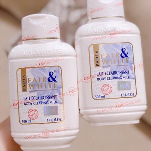 Sữa dưỡng ẩm làm trắng toàn thân FAIR AND WHITE 485ml