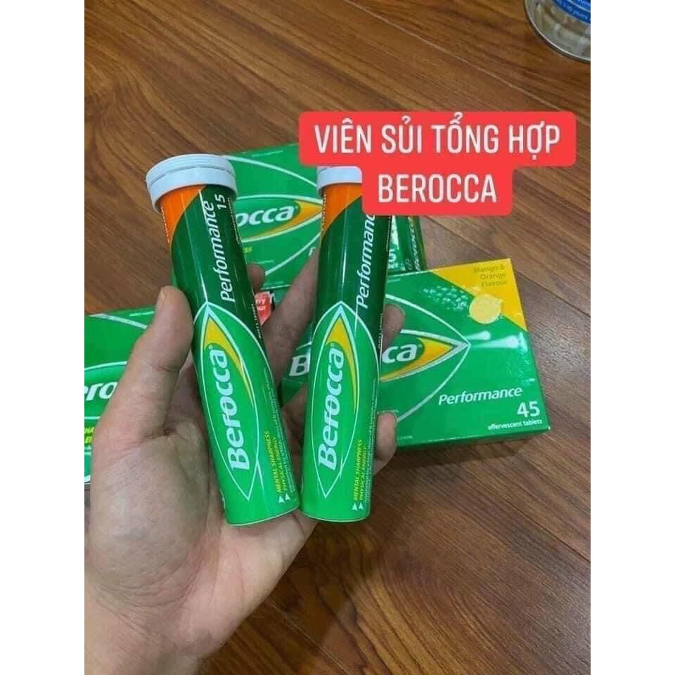 Viên sủi bổ sung Vitamin Berocca Performance Mango hộp 45 Viên