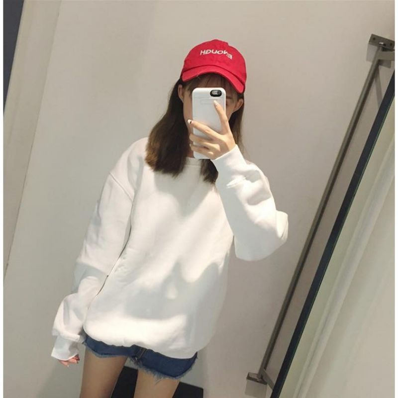 Áo Nỉ SWEATER Nam, Nữ lót bông trắng chơn | BigBuy360 - bigbuy360.vn