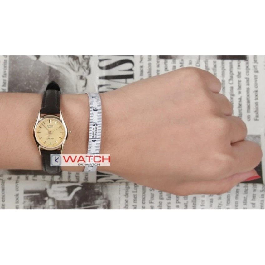 Đồng hồ nữ dây da Casio chính hãng Anh Khuê LTP-1094Q-9ARDF