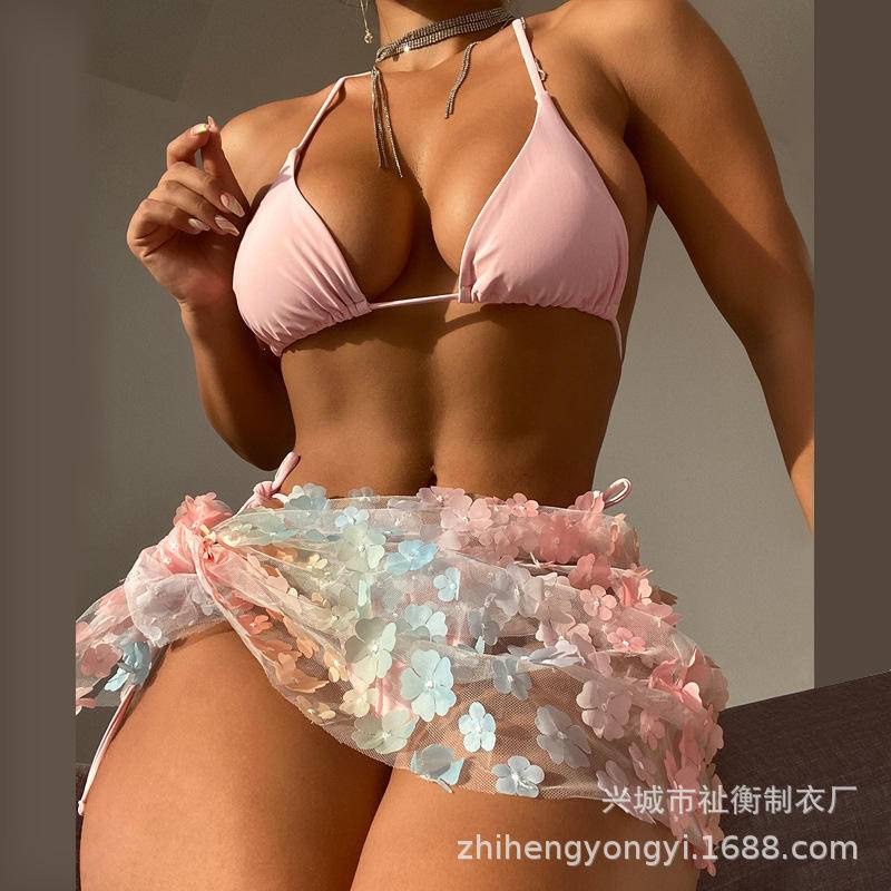 Bộ bikini Ba Mảnh Họa Tiết Hoa Phong Cách Âu Mỹ Quyến Rũ Cho Nữ | BigBuy360 - bigbuy360.vn