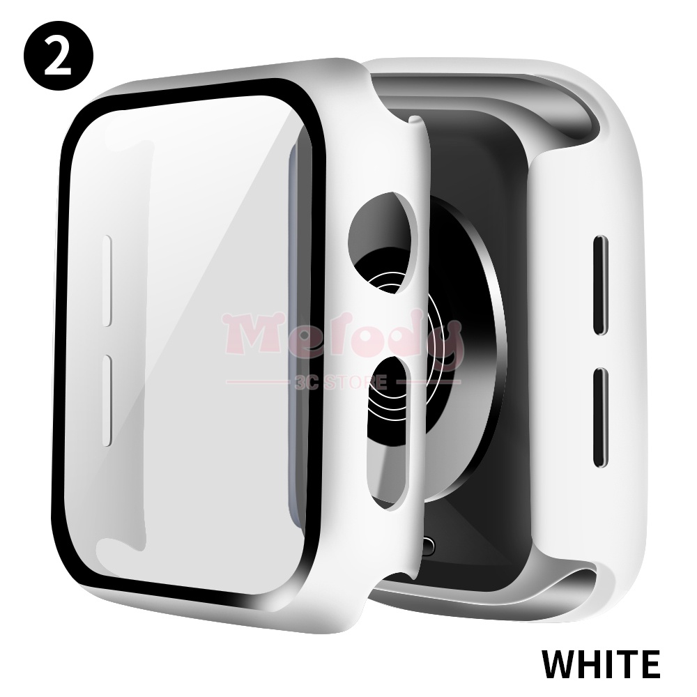 Ốp mặt đồng hồ kèm miếng dán bảo vệ mặt đồng hồ Apple Watch iWatch 6 5 4 3 SE 44mm 40mm 42mm 38mm