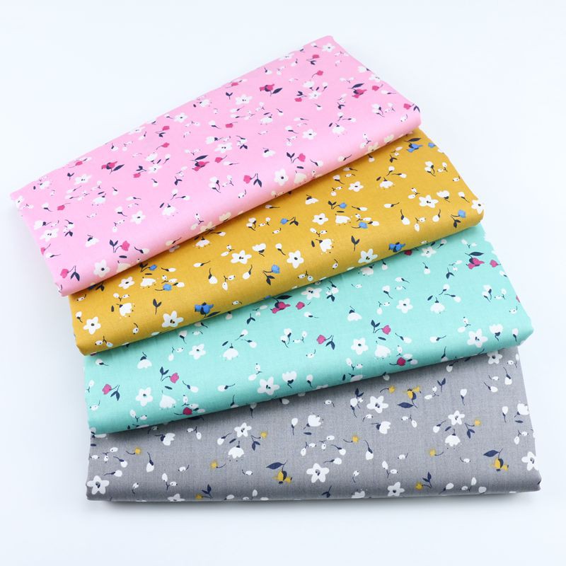 Set 4 Tấm Vải 20x25cm 100% cotton Nguyên Chất Tự May Vá