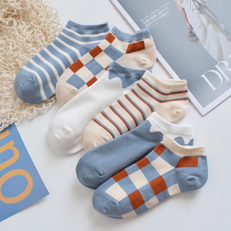 Tất Caro cổ ngắn Softie nam nữ chất vải cotton co giãn bốn chiều thoáng khí tt7
