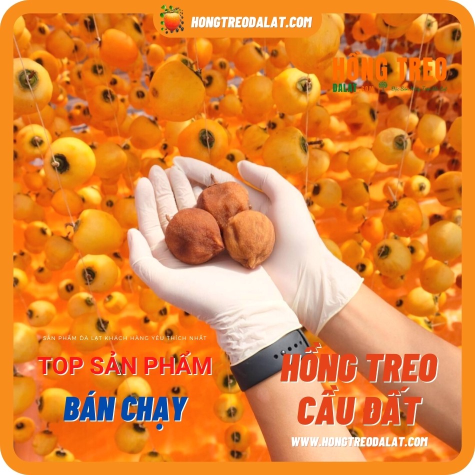 Hồng Treo Gió Cầu Đất Loại 500Gram tại Cầu Đất Farm | BigBuy360 - bigbuy360.vn