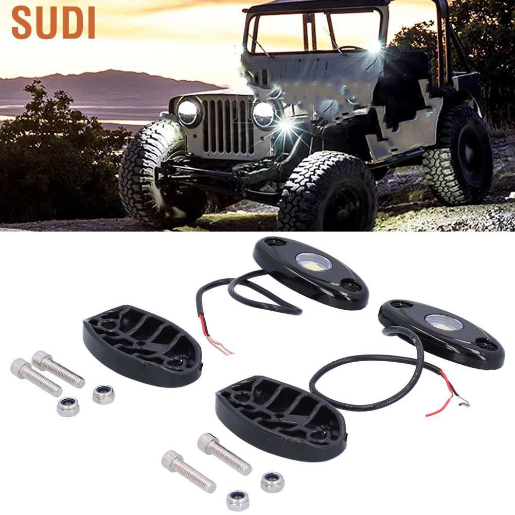 Cặp Đèn Led 9 Bóng Ip68 Gắn Gầm Xe Hơi / Xe Tải / Atv Rzr Utv