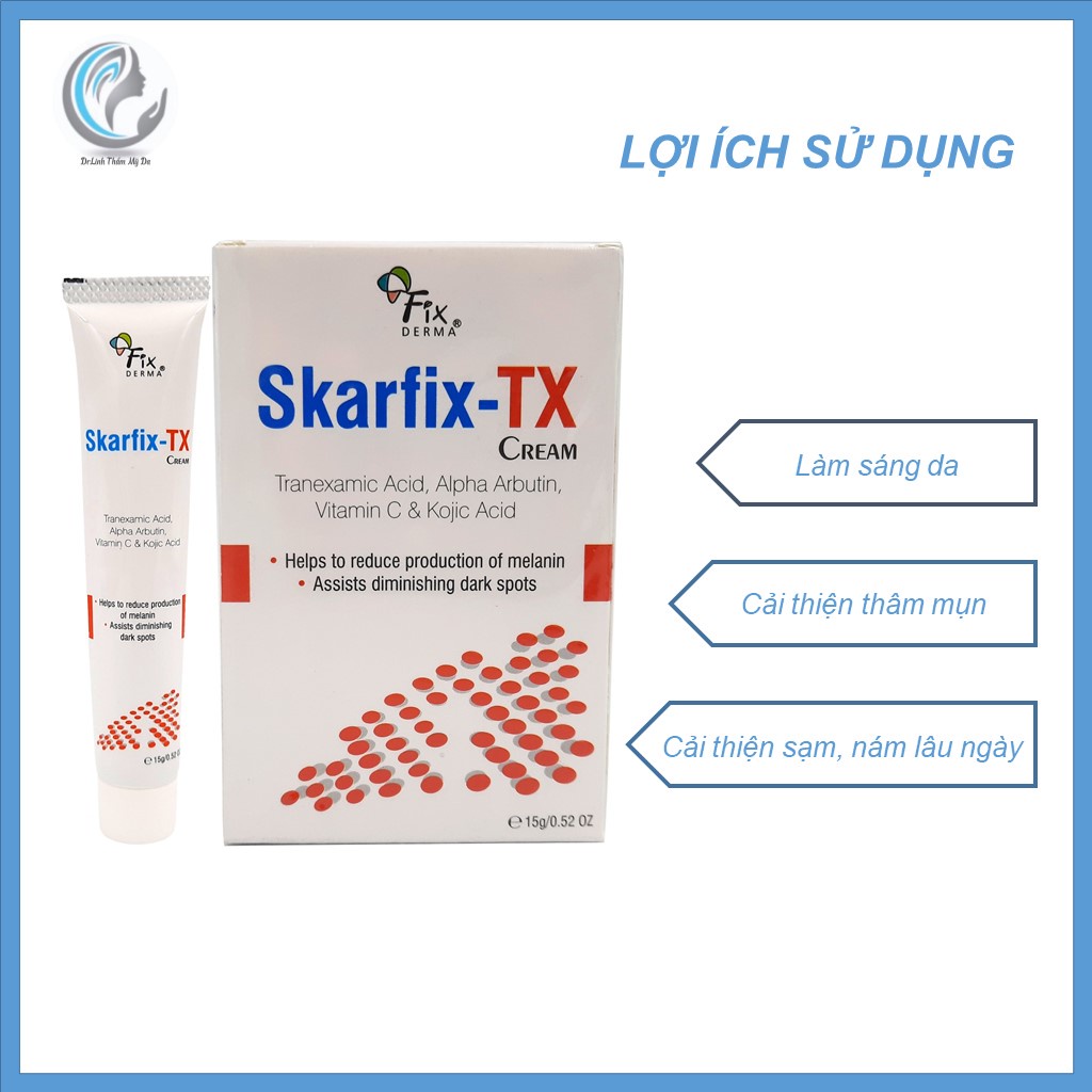 Skarfix tx  kem dưỡng trắng da mờ thâm nám tàn nhang TM02