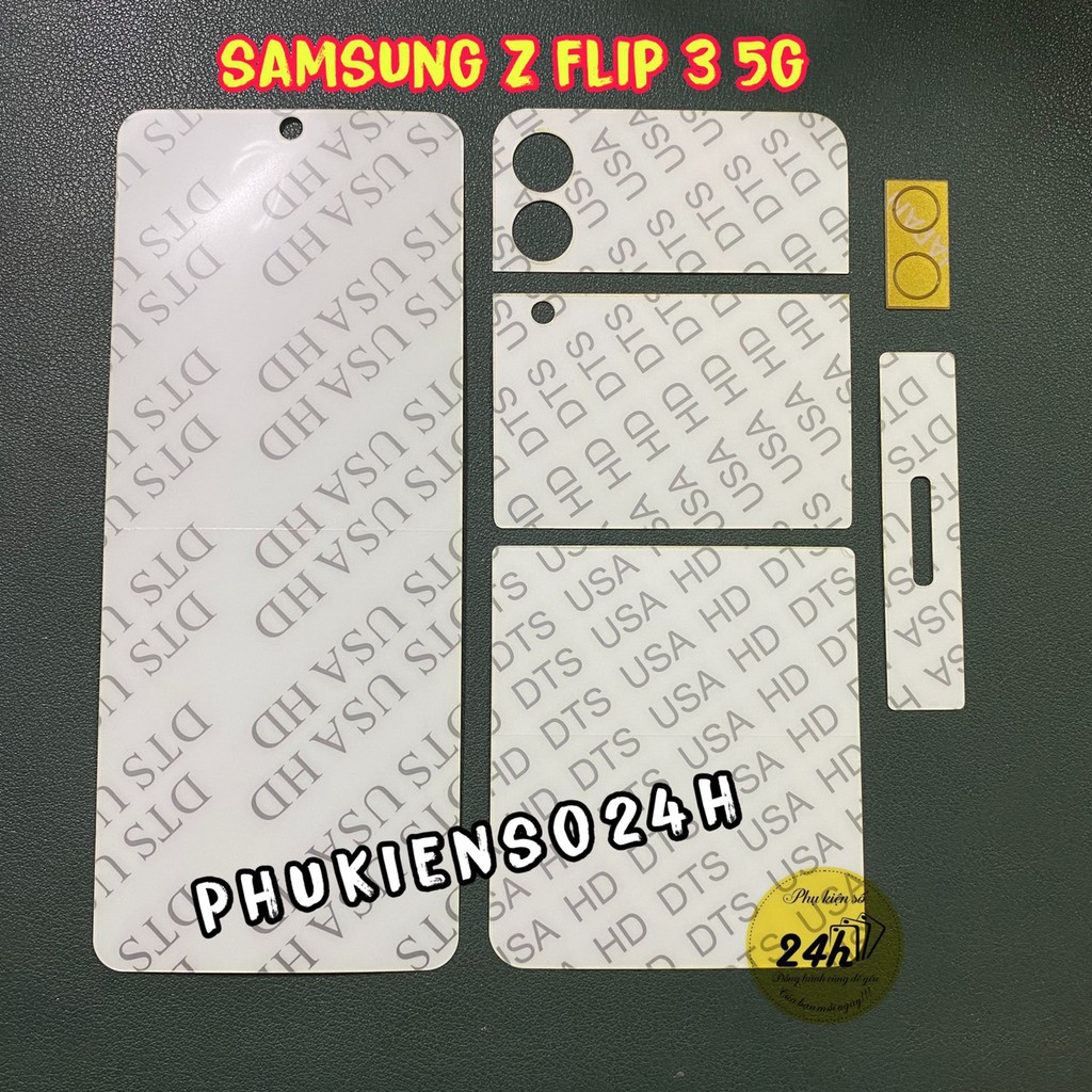 Full Bộ dán PPF xịn Trong suốt cho Samsung Galaxy Z Flip3 - Samsung Galaxy Z Flip4 - Galaxy Z Fold4 Fold 4