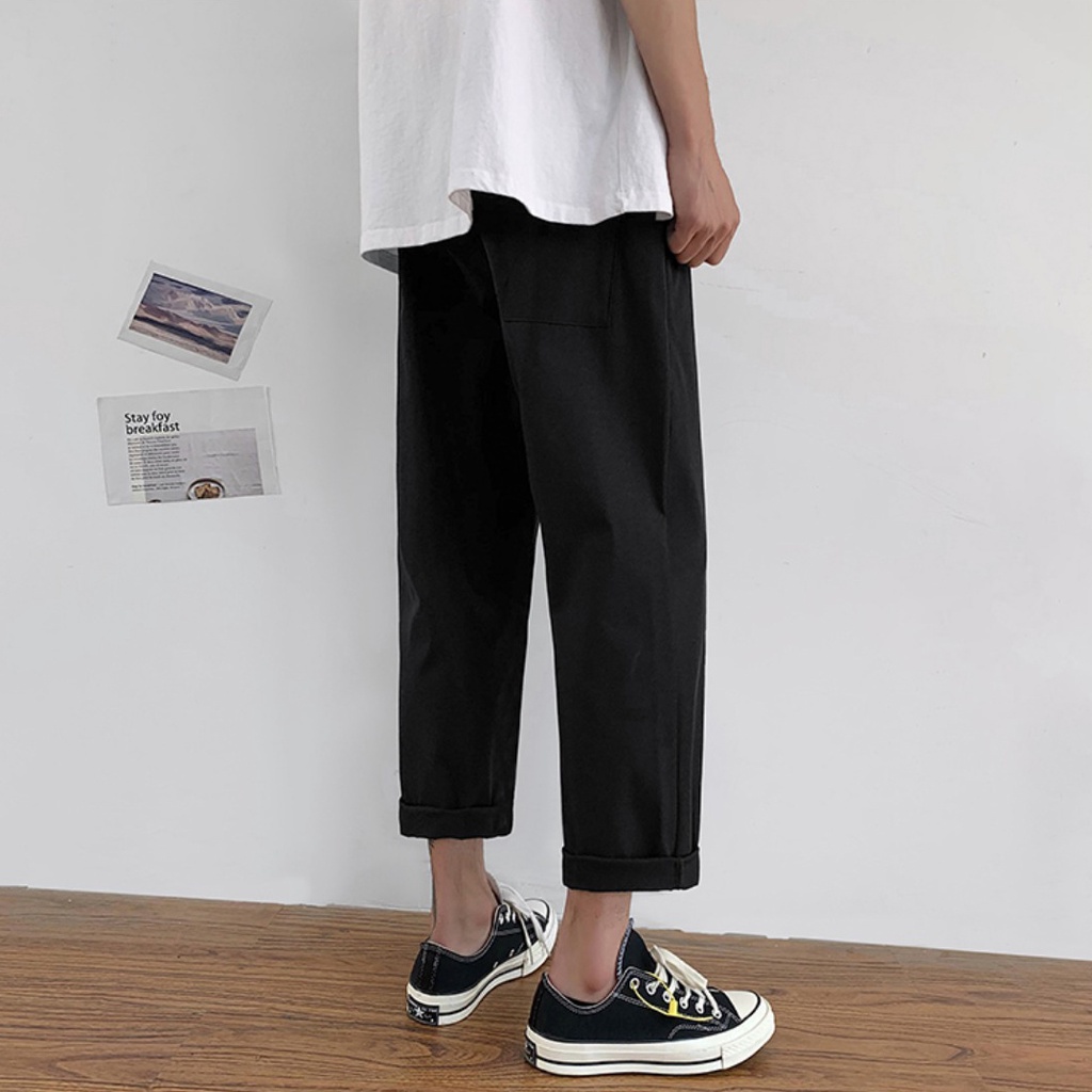 Quần Baggy Kaki unisex Khủng Long, Basic nam nữ cạp chun ống rộng phong cách Hàn Quốc ulzzang - MayLinh shop