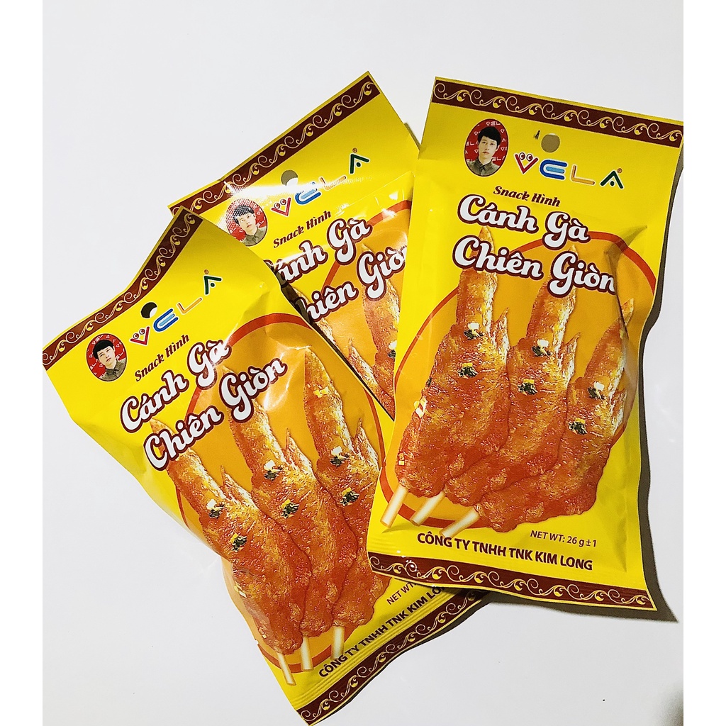 10 gói bim bim cánh gà chiên giòn, đồ ăn vặt hot