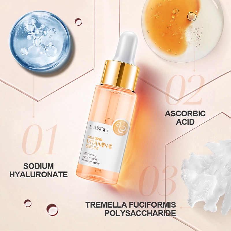 Serum Laikou Vitamin C Loại Bỏ Đốm Đen Làm Trắng Da 30ml