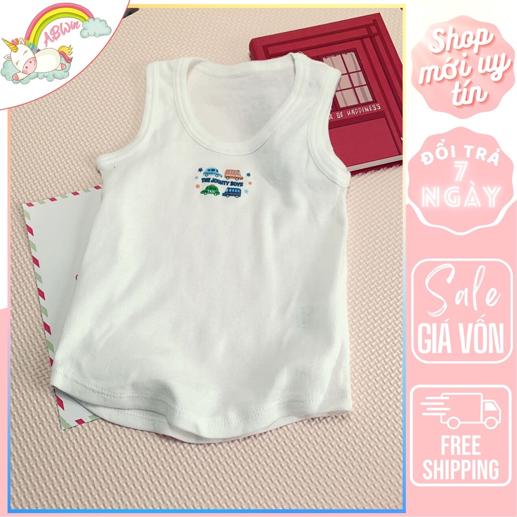 Áo ba lỗ cho bé trai bé gái, áo sát nách cho bé từ sơ sinh đến 14kg