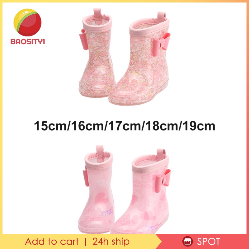 Giày bốt đi mưa bằng pvc chống trượt chống thấm nước siêu bền tiện dụng cho bé