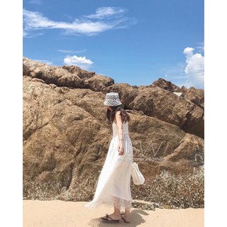 váy 2 dây trắng zara