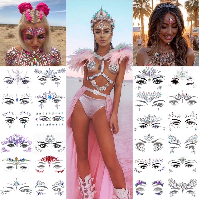 Đá dán mặt - đá trang điểm -face crystal