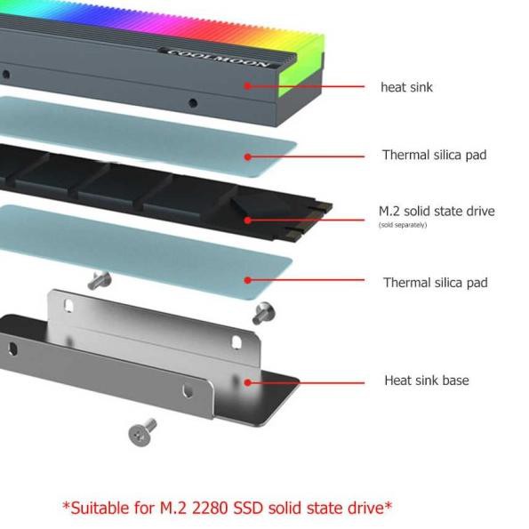 Tản Nhiệt M.2 Ssd Rgb Argb Cm-M73S | BigBuy360 - bigbuy360.vn